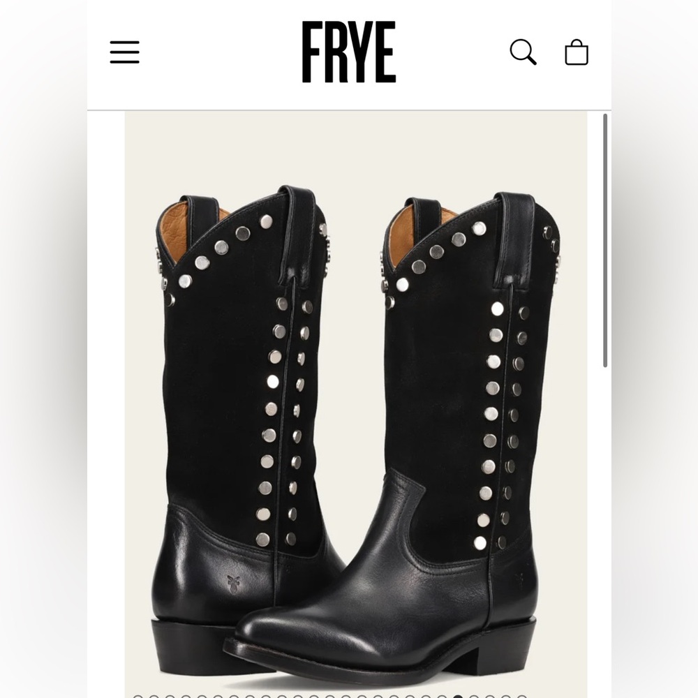 NEW IN BOX Frye Billy Stud Pull-On Boots